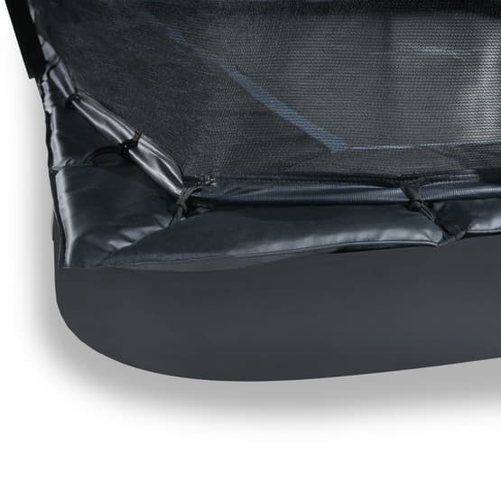 Exit Dynamic Marktrampolin 275X458Cm Med Skyddsnät - Svart