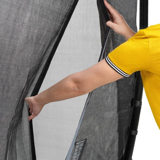 Exit Dynamic Marktrampolin 275X458Cm Med Skyddsnät - Svart
