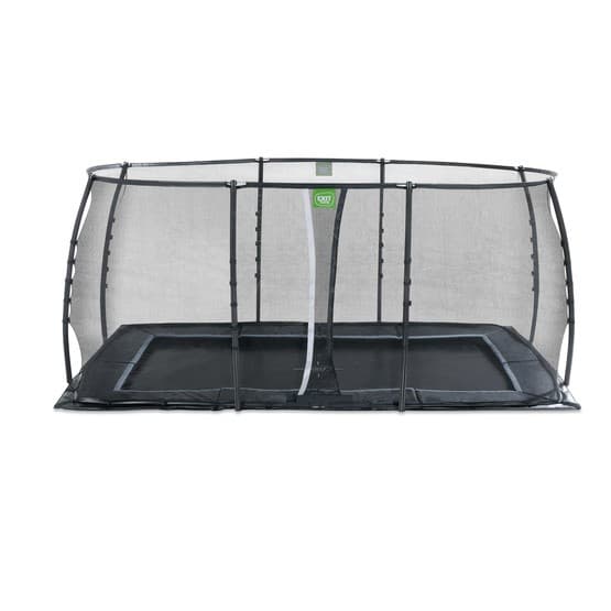 Exit Dynamic Marktrampolin 275X458Cm Med Skyddsnät - Svart