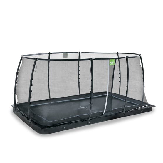 Exit Dynamic Marktrampolin 305X519Cm Med Skyddsnät - Svart