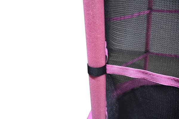 Trampolin - 140 cm - med sikkerhedsnet - pink