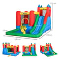 Miniatyrbild 3 av 8: Rootz Bouncy Castle - Hoppslott med fläkt - Slide Water - Slide Uppblåsbar - Water Bouncy Castle - Oxford - Polyestertyg - Flerfärgad - 330 x 245 x 21