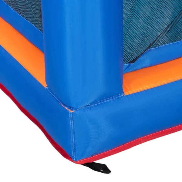 Rootz Hoppborg med rutschkana - Hopparea - Pool - Uppblåsbar - Inkl. Elektrisk pump - För upp till 3 barn - Flerfärgad - 380 x 340 x 170 cm