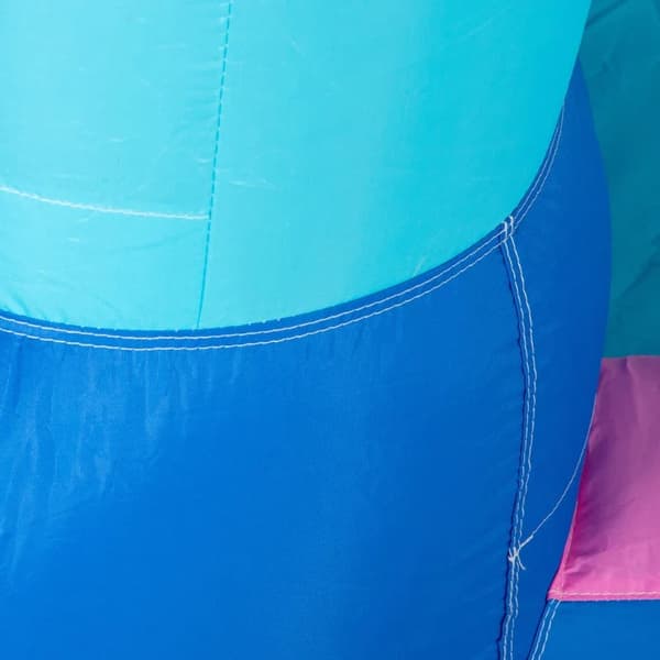 Rootz oppustelig hoppeborg med rutsjebane - hoppehjørne - vandbassin - vandstråler - Oxford stof - polyester - farverig - 330 x 280 x 200 cm