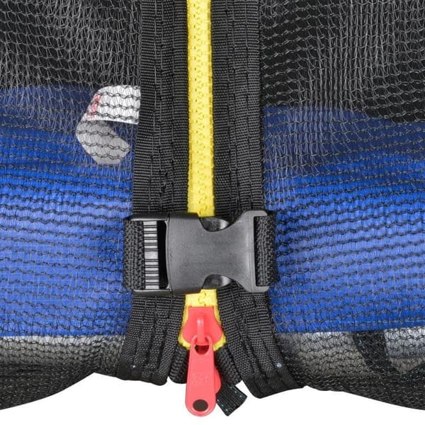 Rootz Trampolin - Trampolin Med Sikkerhedsnet - Havetrampolin Til Indendørs Og Udendørs - Trampolin Til Børn Og Voksne - Blå/Sort - Ø244 x 240H cm