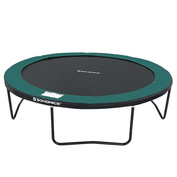 Rootz Trampolin - Trampolin hoppduk - Utomhusstudsmatta - Barnstudsmatta - Hoppmatta - Rund studsmatta - Svart - 366 cm