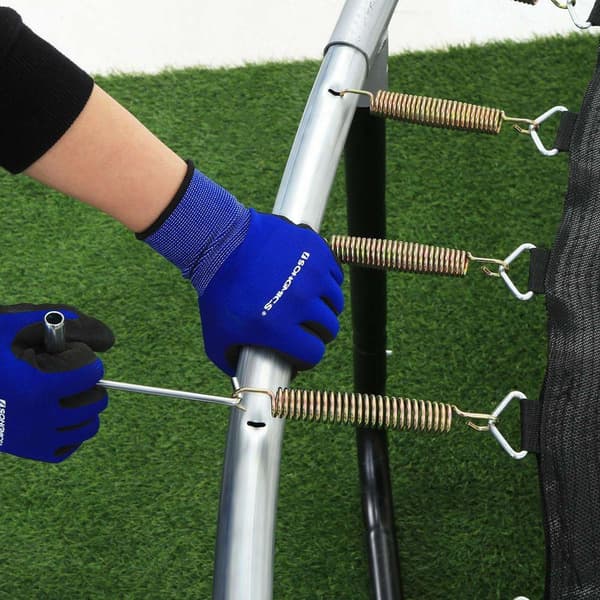 Rootz trampoliini - Trampoliini sisäverkolla - Lasten trampoliini - Aikuisten trampoliini - Ulkotrampoliini - Fitness trampoliini - Suorakulmainen tra