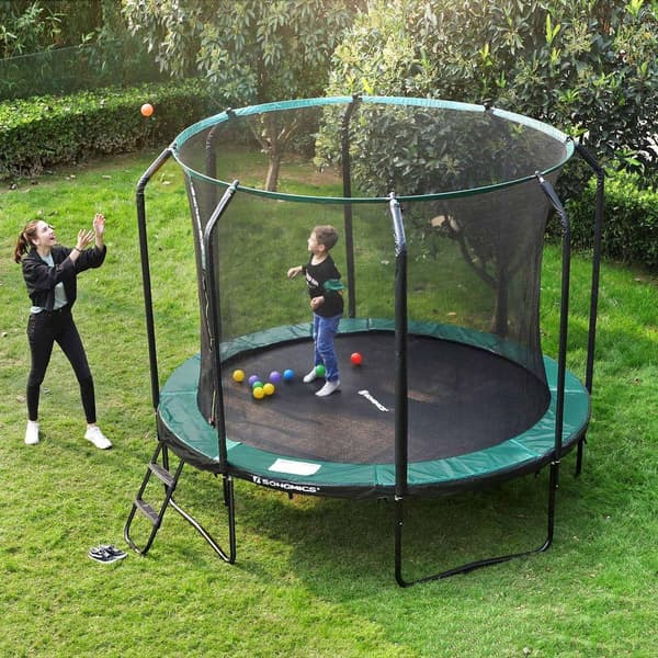 Rootz trampoliini - Trampoliini sisäverkolla - Lasten trampoliini - Aikuisten trampoliini - Ulkotrampoliini - Fitness trampoliini - Suorakulmainen tra