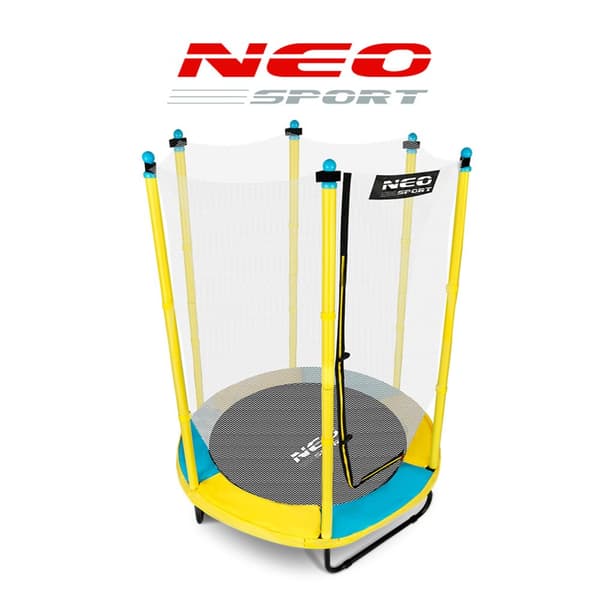 Børnetrampolin 140 cm - 4,5ft - gul grøn