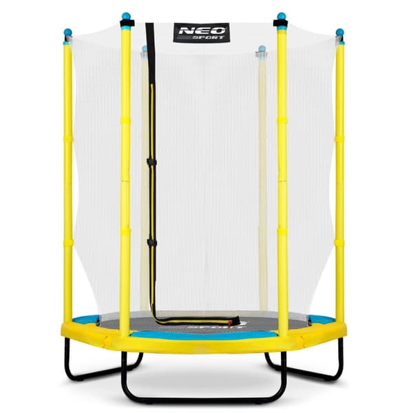 Børnetrampolin 140 cm - 4,5ft - gul grøn
