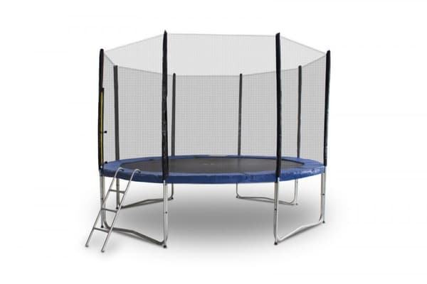 Trampolin 305 cm, komplet med net, måtte, kraftigt betræk, 6 stolper