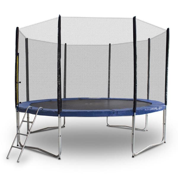 Trampolin 305 cm, komplet med net, måtte, kraftigt betræk, 6 stolper