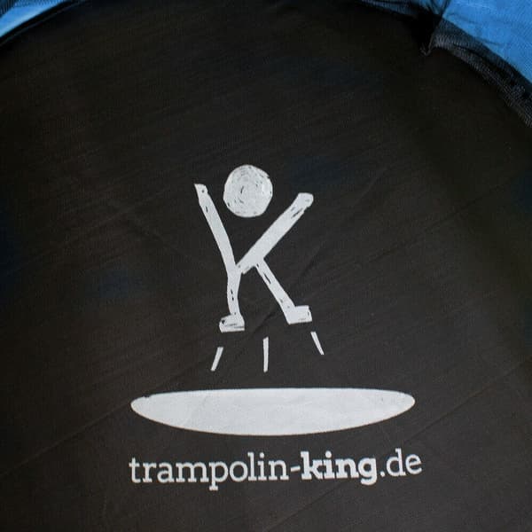 B?rnetrampolin til haven, 140 cm i diameter, kraftig trampolin med net og overtr?k