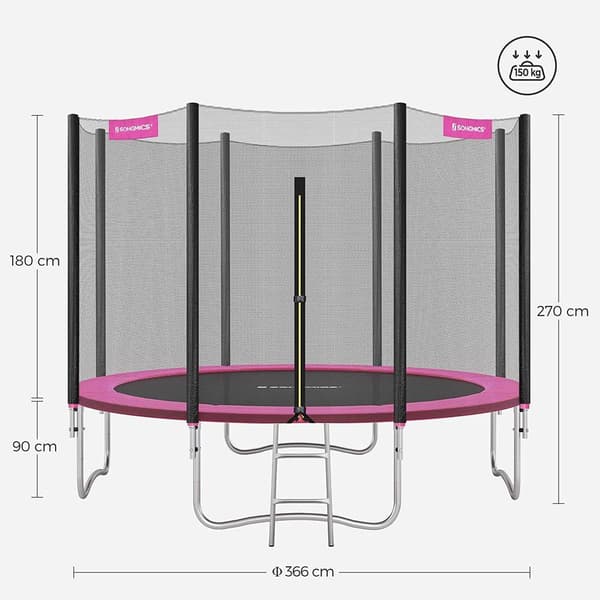 Rootz Trampolin - Utomhusstudsmatta - Barnstudsmatta - Ministudsmatta - Trampolinpark - Hoppstudsmatta - Svart/Grön