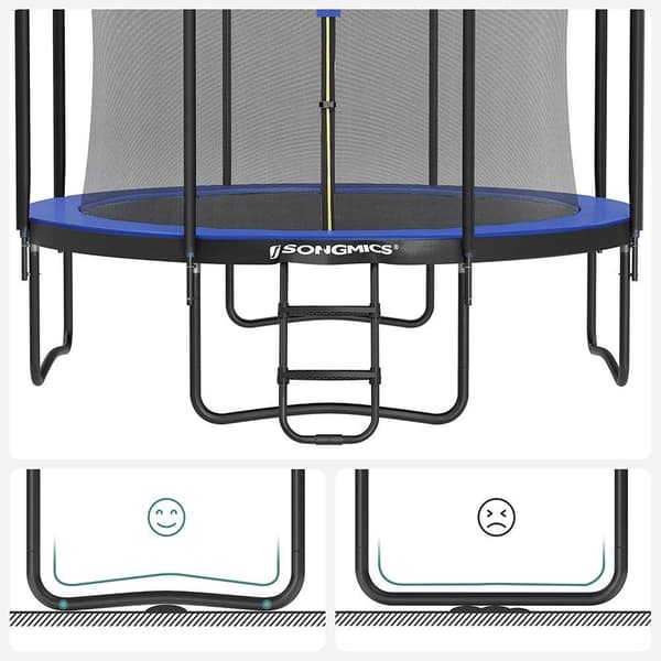 Rootz Trampolin - Udendørstrampolin - Børnetrampolin - Minitrampolin - Trampolinpark - Hoppetrampolin - Mørkeblå