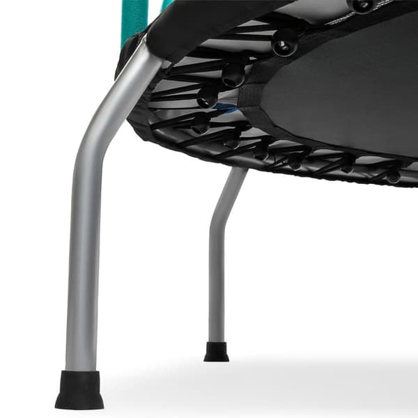 Børnetrampolin med sikkerhedsnet, til 3-8 år, Galvaniseret trampolin til indendørs og udendørs brug, maks. brugervægt op til 25 kg, Størrelse 167 cm
