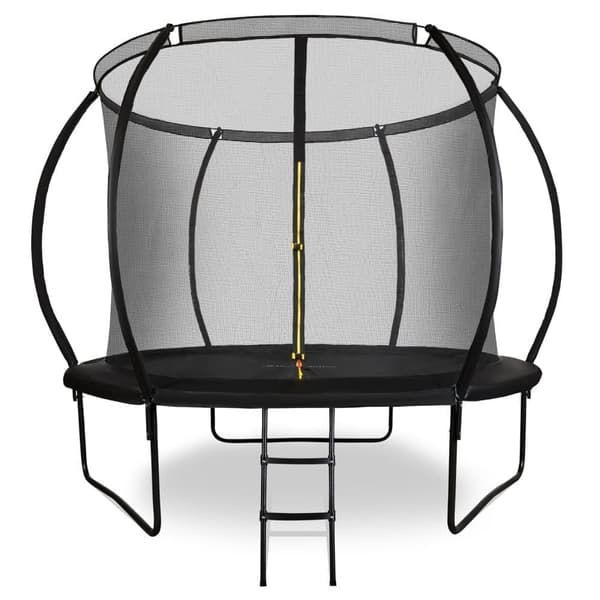 HyperMotion børnetrampolin 3+, trampolin med stige og indendørs gitter til hus og have, legeredskaber, børnetrampolin, 305 cm 10FT