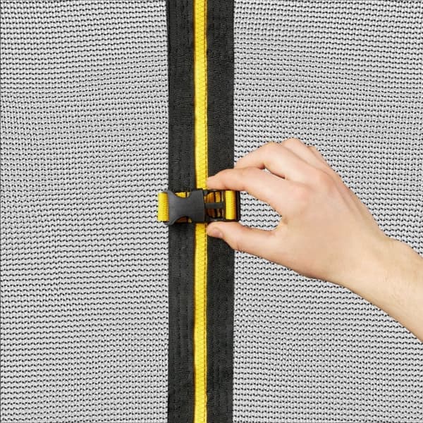 HyperMotion barntrampolin 3+, trampolin med stege och inomhusgaller för hem och trädgård, lekredskap, barntrampolin,487 cm 16FT