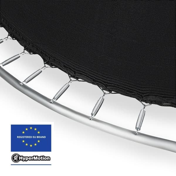 HyperMotion barntrampolin 3+, trampolin med stege och inomhusgaller för hem och trädgård, lekredskap, barntrampolin,487 cm 16FT
