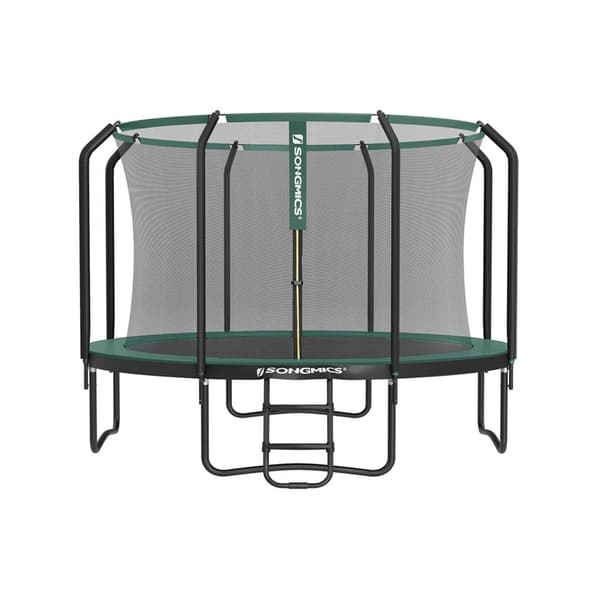 Rootz 12 fod trampolinsæt - Udendørs sjovt udstyr - hoppende enhed - Galvaniseret stålramme - Stabil og rustbestandig - Ideel gave til børn - 366 cm x