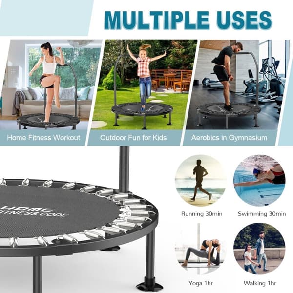 40" Hopfällbar Fitness Trampolin