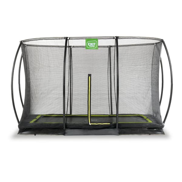 EXIT Silhouette nedgravet trampolin 244x366cm med sikkerhedsnet - sort