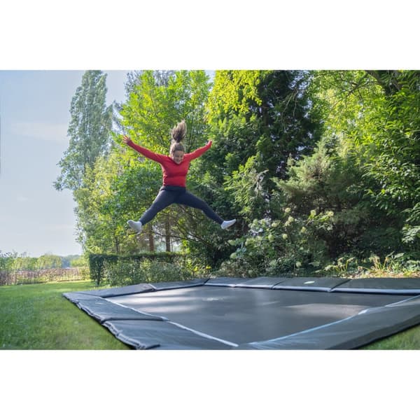 EXIT Dynamic sport-marktrampolin 305x519cm - svart