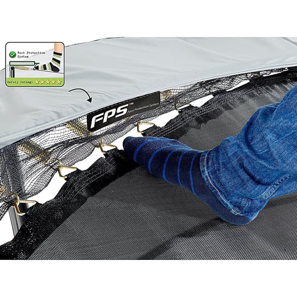 EXIT Elegant Premium studsmatta ø253cm med Deluxe skyddsnät - grön