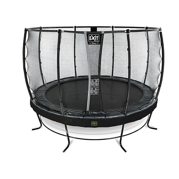 EXIT Elegant Premium trampolin ø366cm med Deluxe sikkerhedsnet - sort