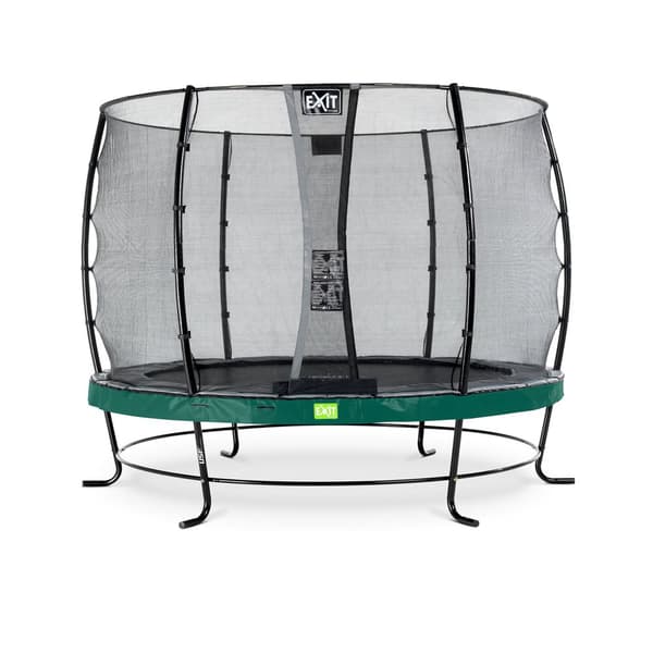 EXIT Elegant trampolin ø305cm med Economy sikkerhedsnet - grøn