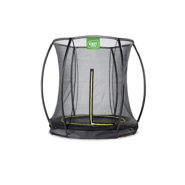 EXIT Silhouette nedgravet trampolin ø183cm med sikkerhedsnet - sort