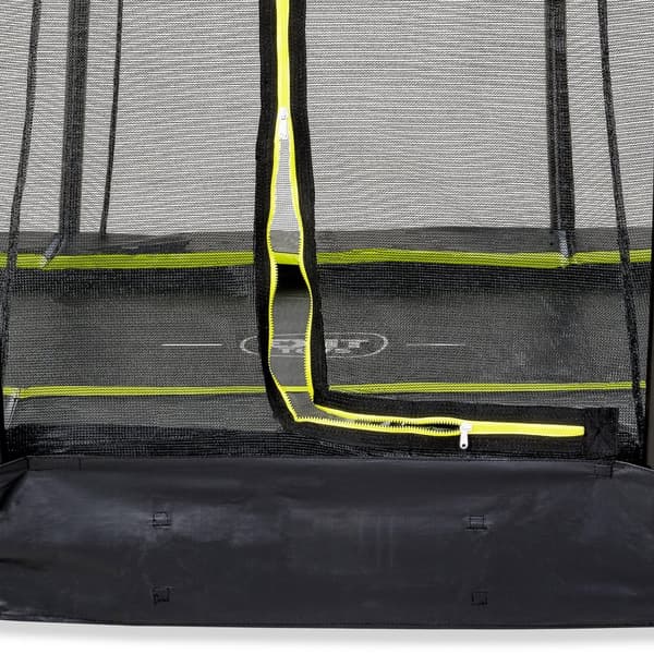 EXIT Silhouette nedgravet trampolin ø427cm med sikkerhedsnet - sort
