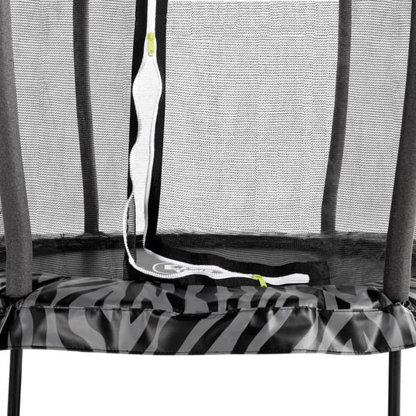 EXIT Tiggy junior trampolin med sikkerhedsnet ø140cm - sort/grå