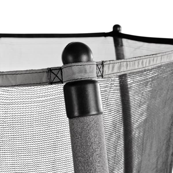 EXIT Tiggy junior trampolin med sikkerhedsnet ø140cm - sort/grå