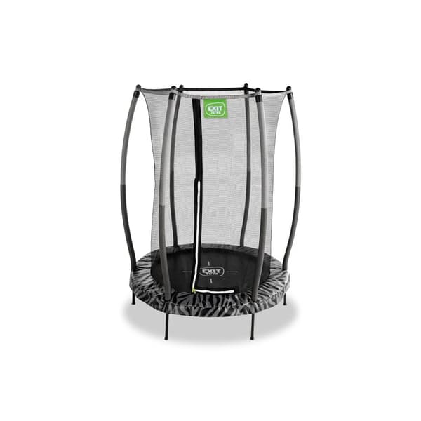 EXIT Tiggy junior trampolin med sikkerhedsnet ø140cm - sort/grå