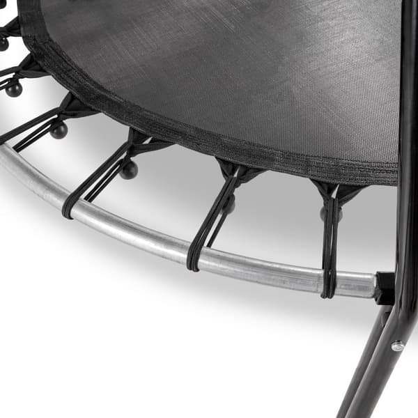 EXIT Tiggy junior trampolin med stang ø140cm - sort/grøn