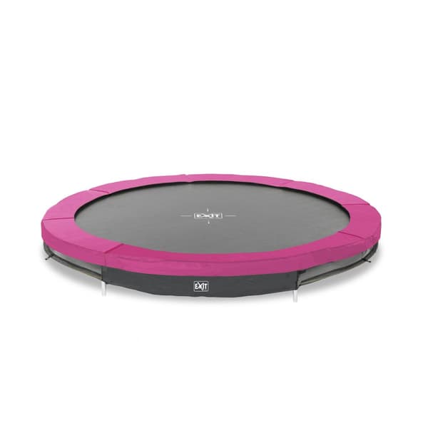 EXIT Silhouette nedgrävd sport-studsmatta ø305cm - rosa