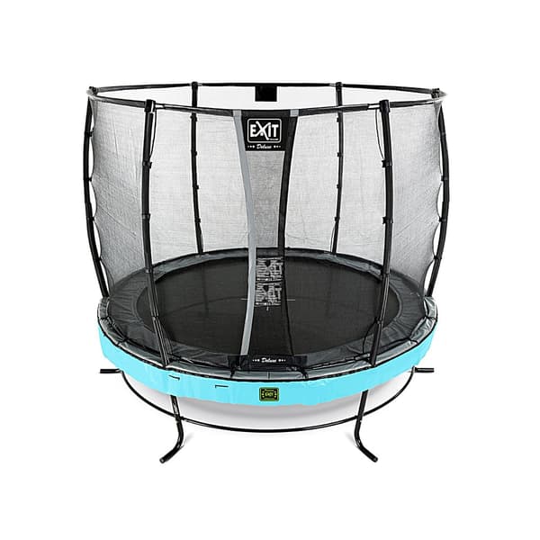 EXIT Elegant Premium studsmatta ø253cm med Deluxe skyddsnät - blå
