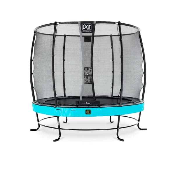 EXIT Elegant Premium studsmatta ø253cm med Deluxe skyddsnät - blå