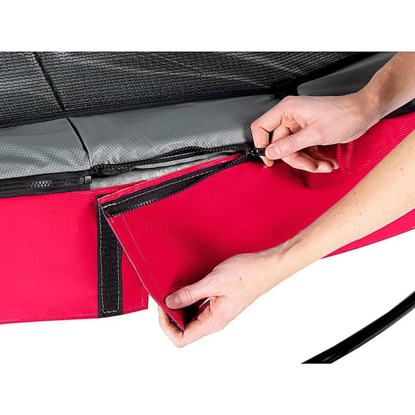 EXIT Elegant Premium trampolin ø253cm med Deluxe sikkerhedsnet - rød