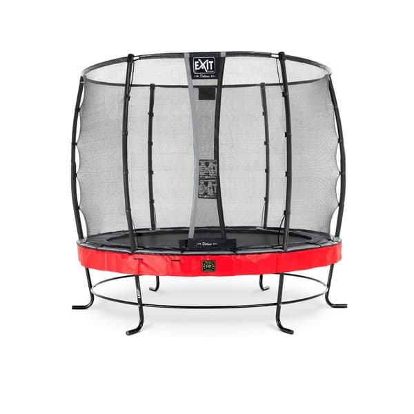 EXIT Elegant Premium trampolin ø253cm med Deluxe sikkerhedsnet - rød