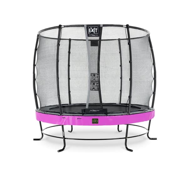 EXIT Elegant Premium trampolin ø253cm med Deluxe sikkerhedsnet - lilla
