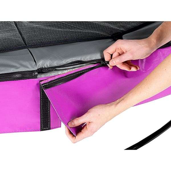 EXIT Elegant Premium studsmatta ø366cm med Deluxe skyddsnät - lila