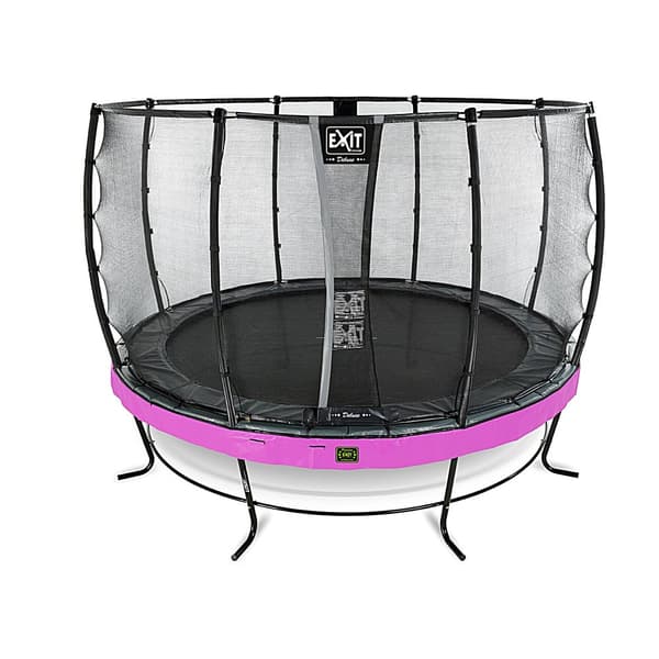 EXIT Elegant Premium studsmatta ø366cm med Deluxe skyddsnät - lila