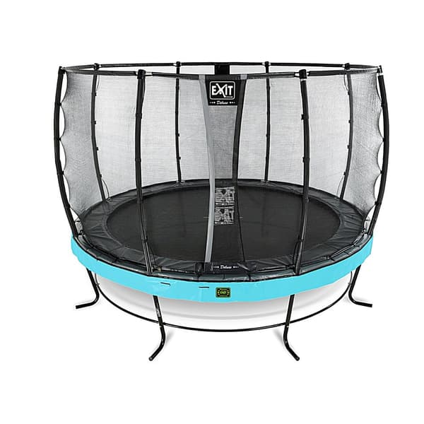 EXIT Elegant Premium trampolin ø427cm med Deluxe sikkerhedsnet - blå