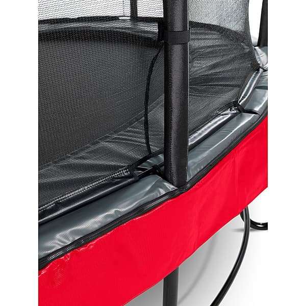 EXIT Elegant Premium trampolin ø427cm med Deluxe sikkerhedsnet - rød