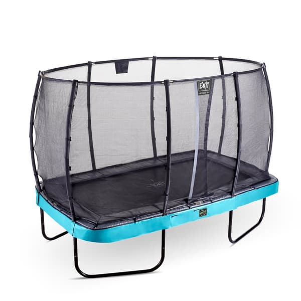 EXIT Elegant Premium trampolin 244x427cm med Deluxe sikkerhedsnet - blå