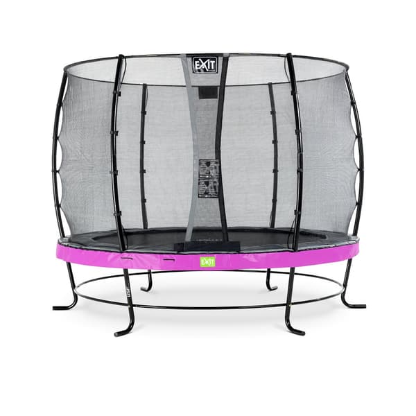 EXIT Elegant trampolin ø305cm med Economy sikkerhedsnet - lilla