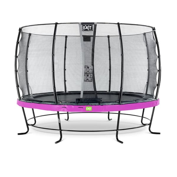 EXIT Elegant trampolin ø366cm med Economy sikkerhedsnet - lilla