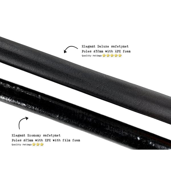 EXIT Elegant studsmatta ø427cm med Economy skyddsnät - blå
